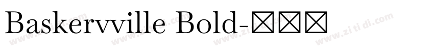 Baskervville Bold字体转换